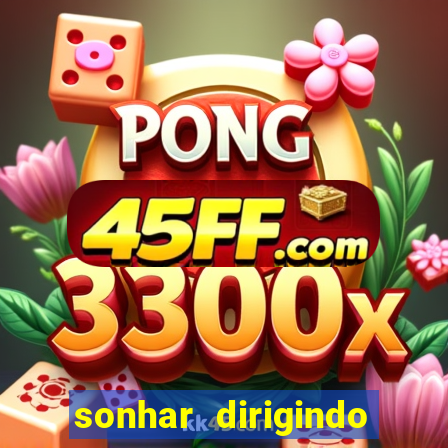 sonhar dirigindo carro jogo do bicho